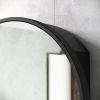 30x30 inch Black Metal Framed Wall mount Bathroom Medicine Cabinet with Mirror