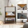 Elegant Modern Style 3-Tier V-shaped Bookshelf Side Table
