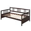 Modern Solid Wood Daybed, Multifunctional, Twin Size, Espresso (Previous SKU: WF191899AAP)