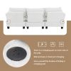 [VIDEO provided] [New] 92*63"Modern Teddy Velvet Sectional Sofa,Charging Ports on Each Side,L-shaped Couch with Storage Ottoman