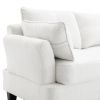 [VIDEO provided] [New] 92*63"Modern Teddy Velvet Sectional Sofa,Charging Ports on Each Side,L-shaped Couch with Storage Ottoman